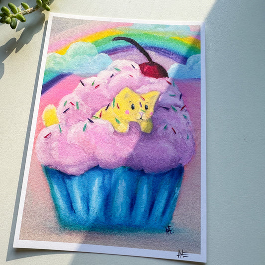 Cupcake Kitty | Art Print