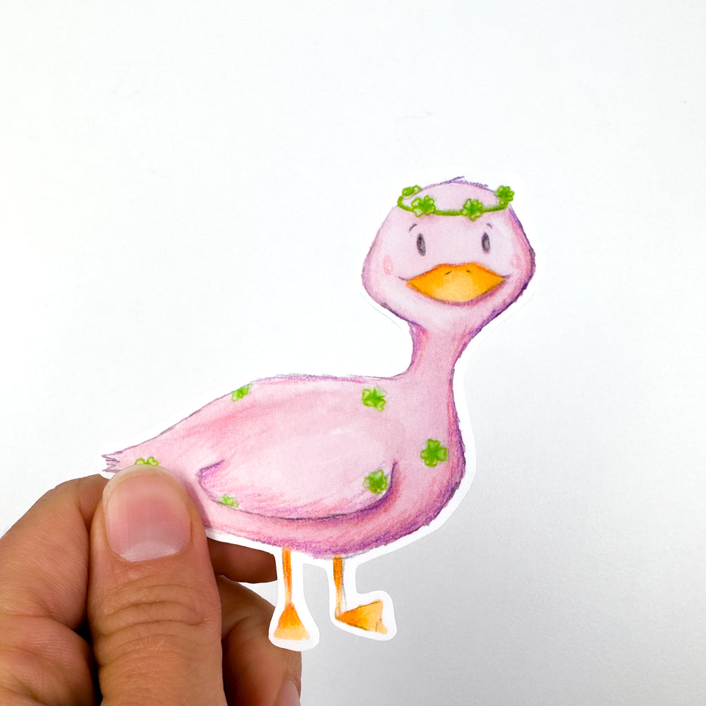 Lucky Duck Vinyl Sticker