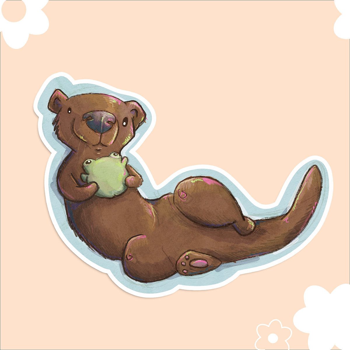 Otter & Frog | Vinyl Sticker