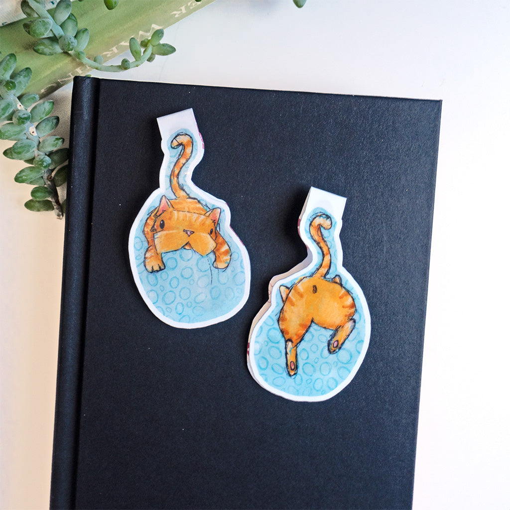 Orange Cat  |  Magnetic Bookmark