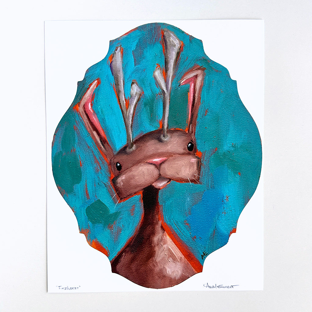 Fitzhubert, the Jackalope | Art Print