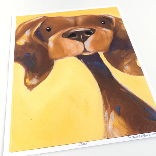 Obi the Dachshund | Art Print