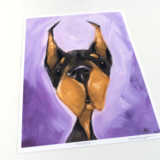 Francesca the Doberman | Art Print