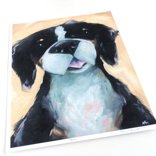 Pam the Bernese Mountain Dog | Art Print