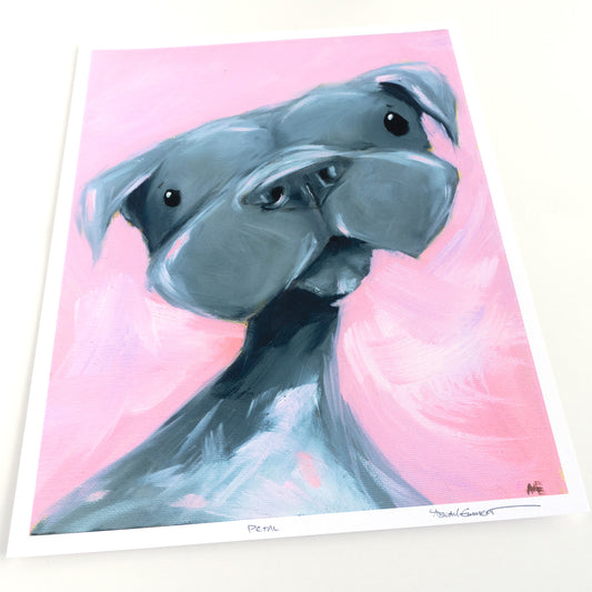 Petal the Pitbull | Art Print