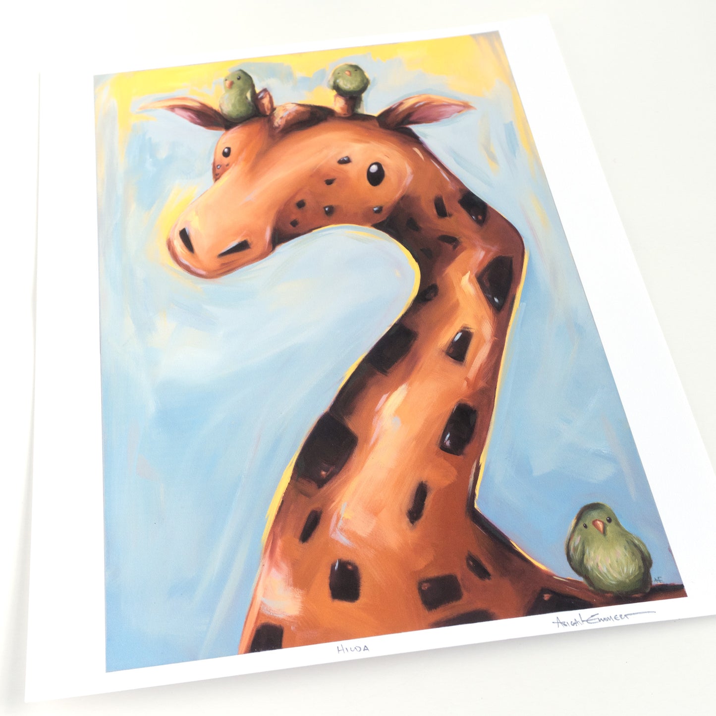 Hilda the giraffe | Art Print
