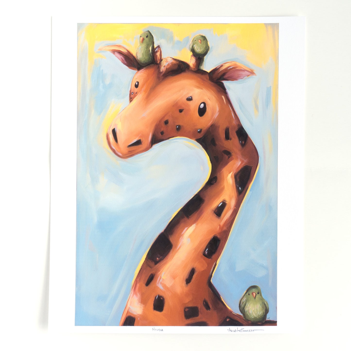 Hilda the giraffe | Art Print