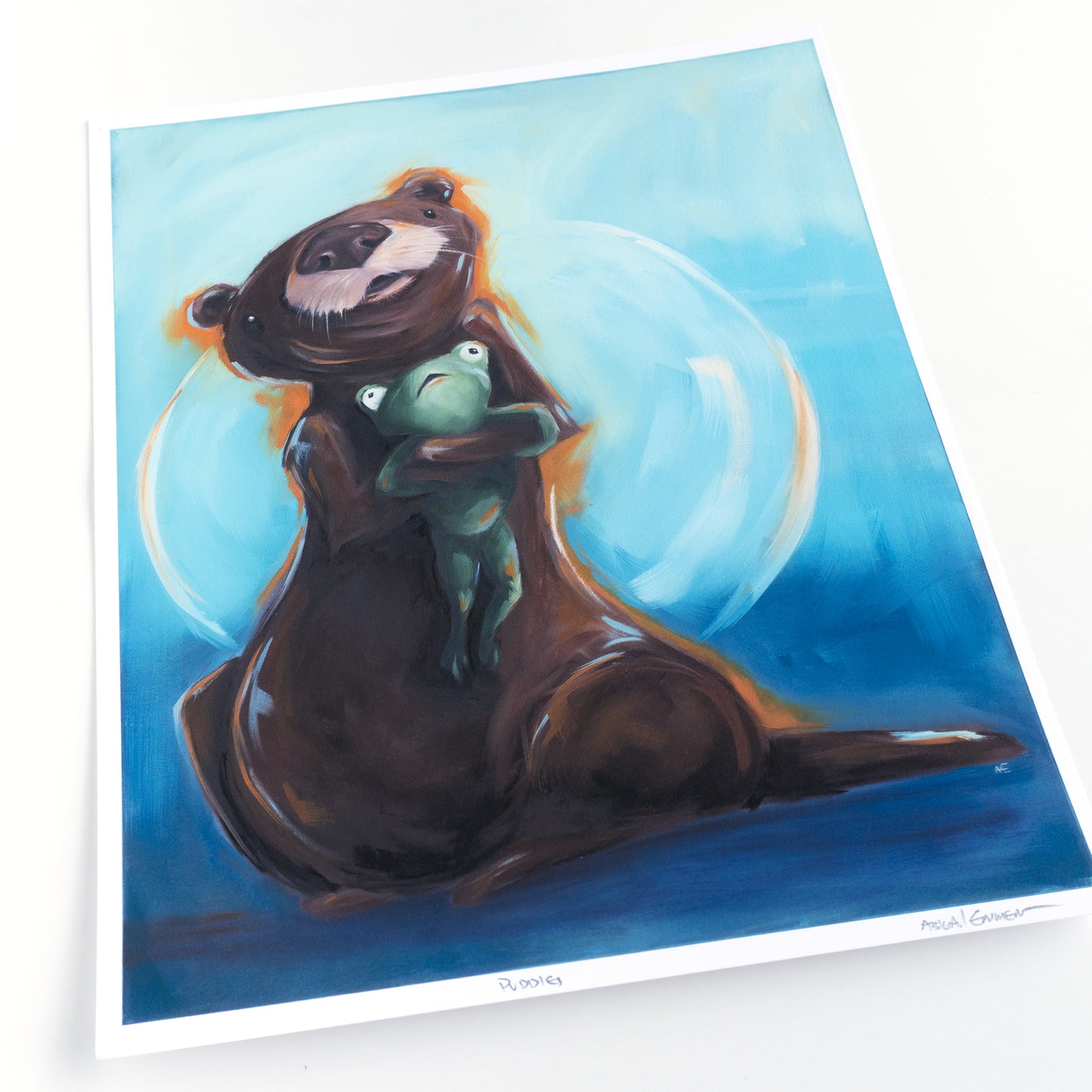 Puddles the Otter | Art Print