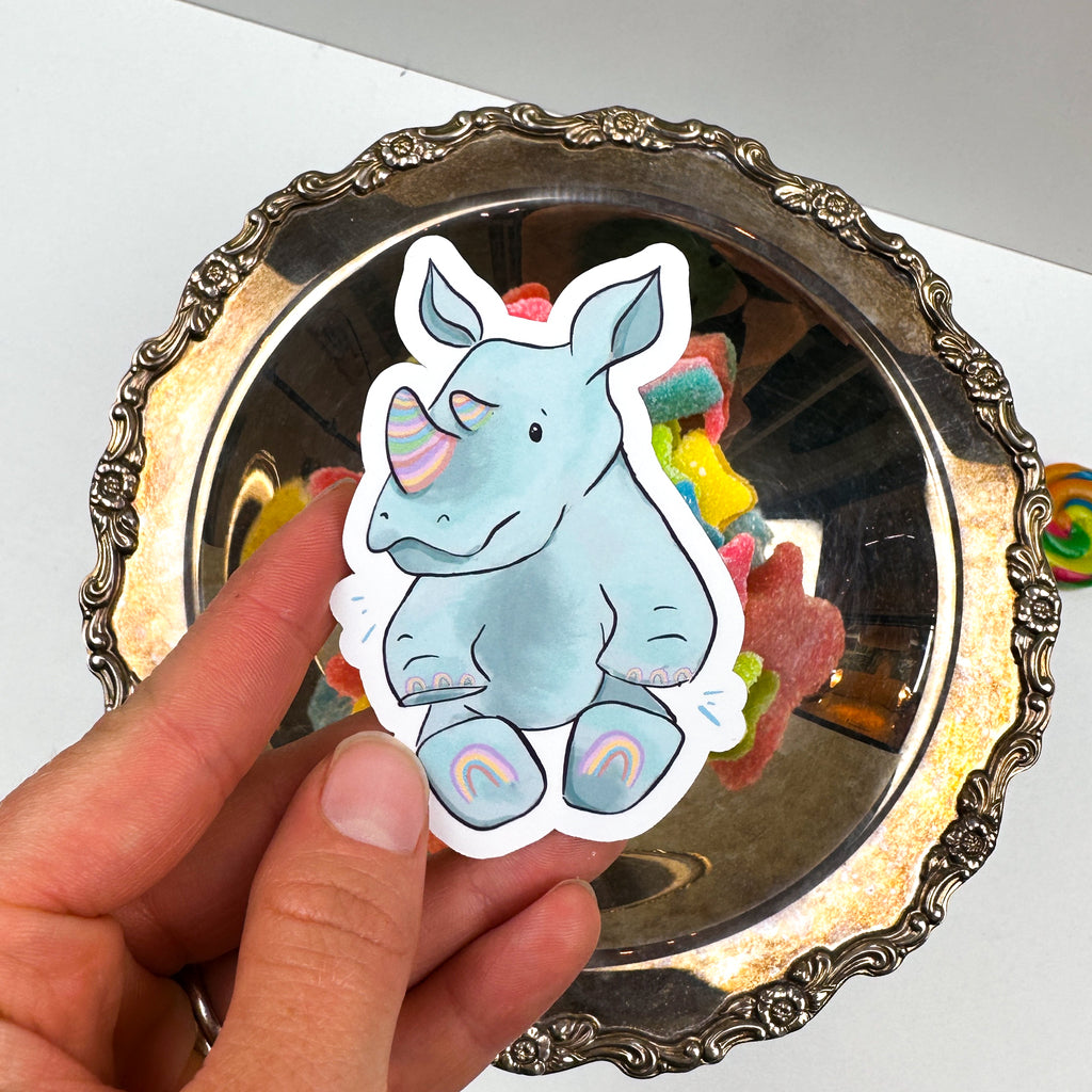 Rhino Vinyl Sticker
