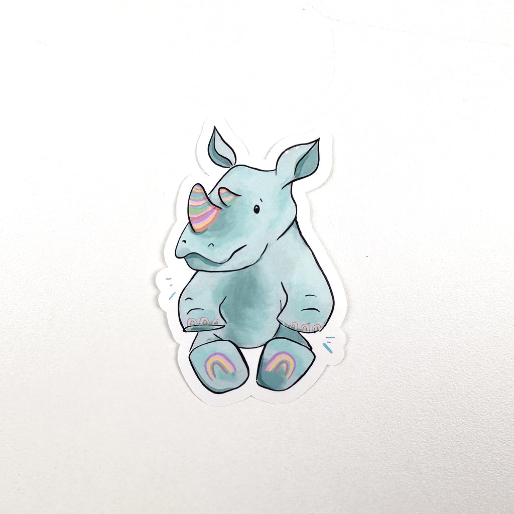 Rhino Vinyl Sticker