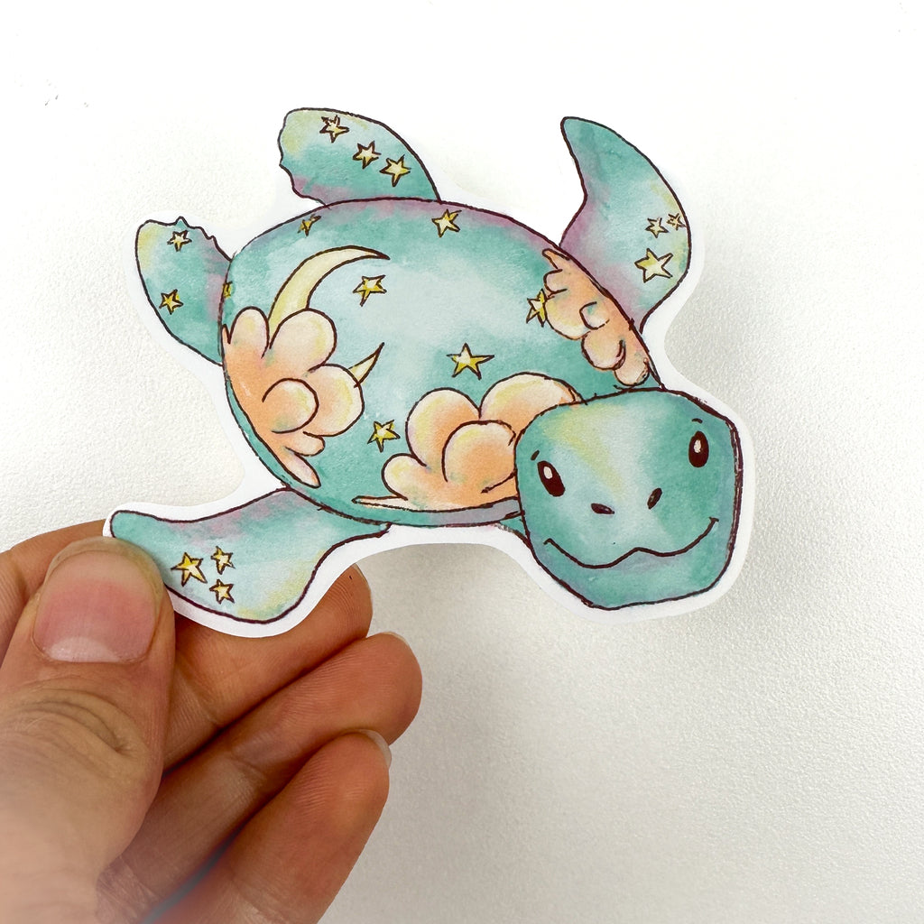 Sky Turtle Vinyl Sticker