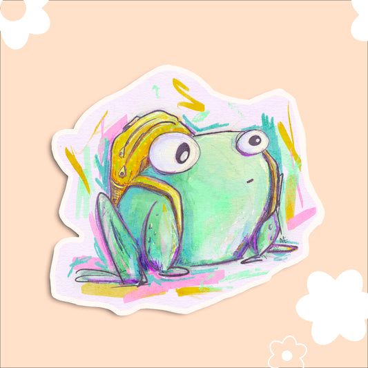 Adventure Frog | Vinyl Sticker