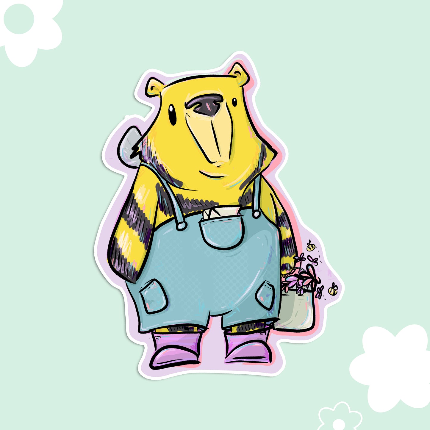 Bumble Bear, Version 1 | Vinyl Sticker