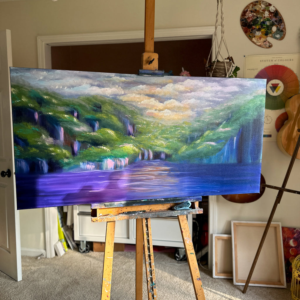 Ethereal Bay Oil Painting – Abigail Emmert Art