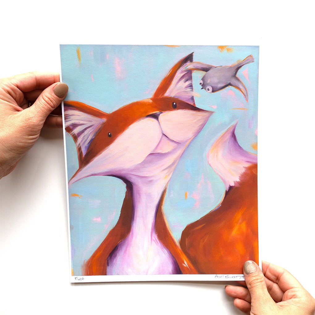 Finch, the fox  | Art Print