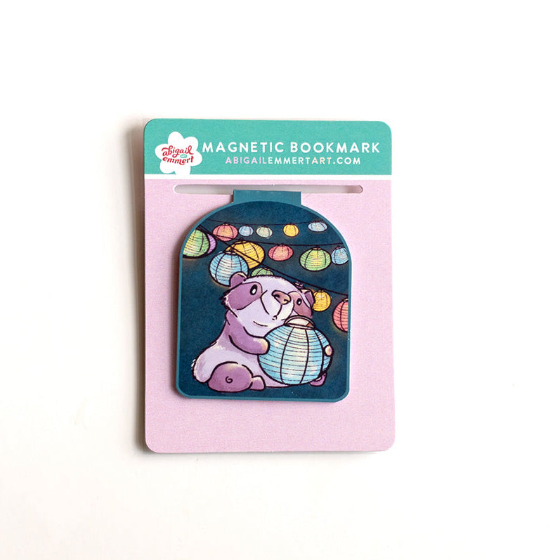 Panda & Lanterns |  Magnetic Bookmark