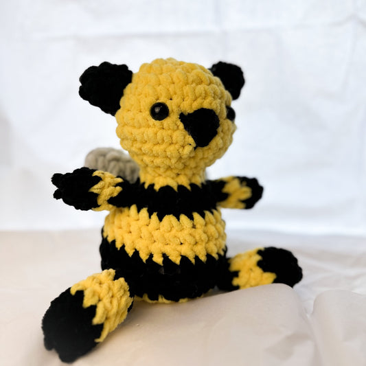 Bumble Bear Plushie, Amigurumi Crochet Animal