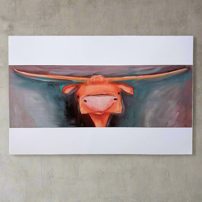 Hector, the longhorn cow | Art Print