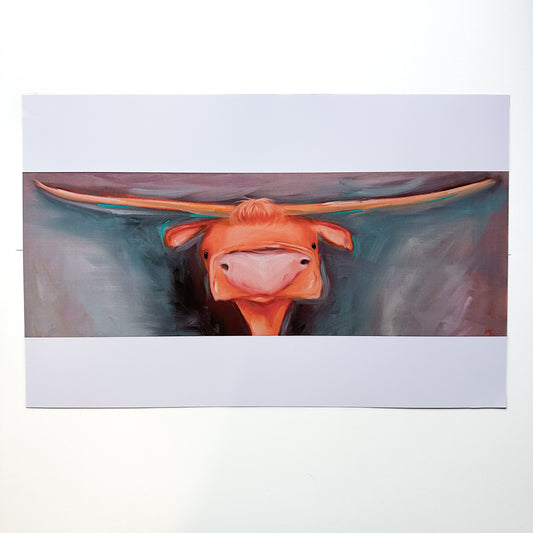 Hector, the longhorn cow | Art Print