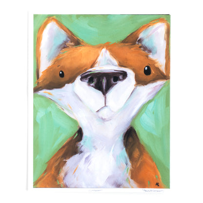 Cuthbert the Corgi/Fox | Art Print