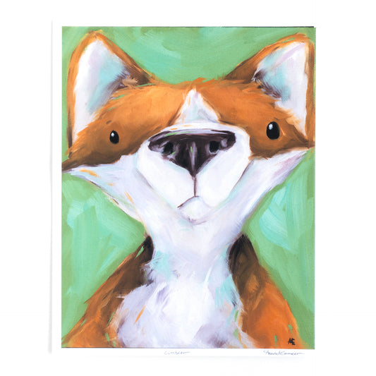 Cuthbert the Corgi/Fox | Art Print