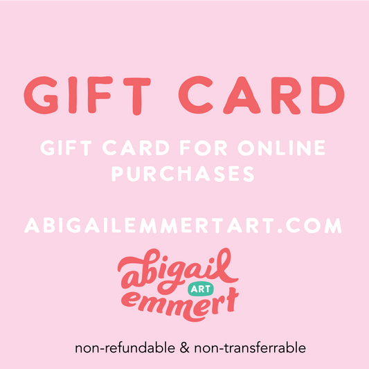 Gift Card for Abigail Emmert Art