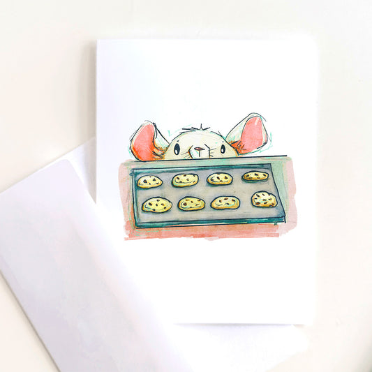 Mouse and Cookies | Greeting Card