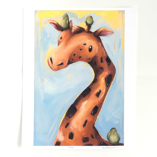 Hilda the giraffe | Art Print