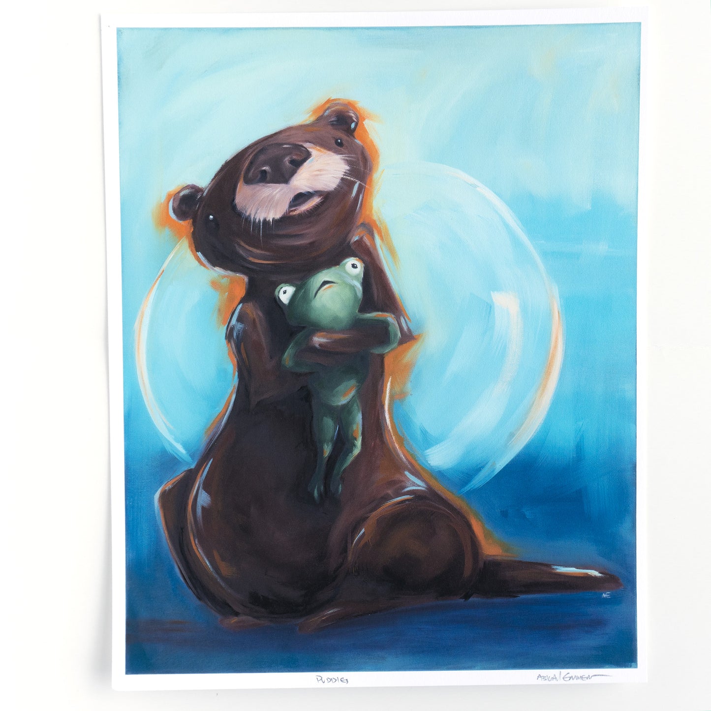 Puddles the Otter | Art Print