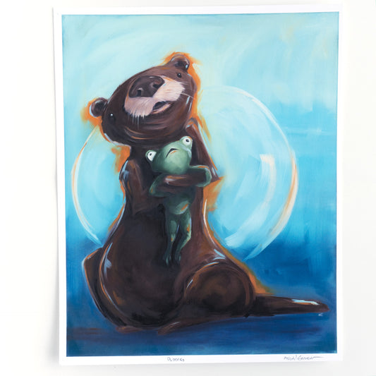 Puddles the Otter | Art Print