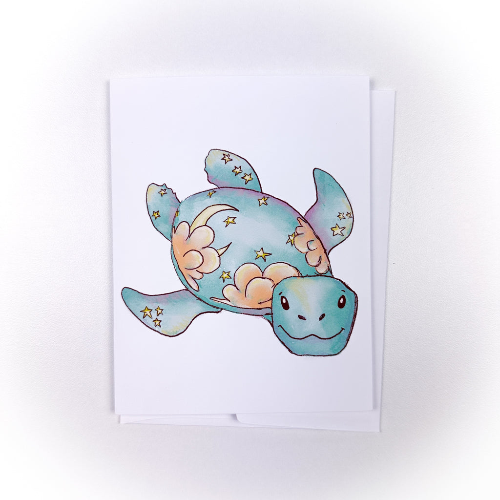 Sky Turtle Greeting Card