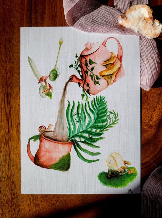 Garden Tea Party, Fine Art Print