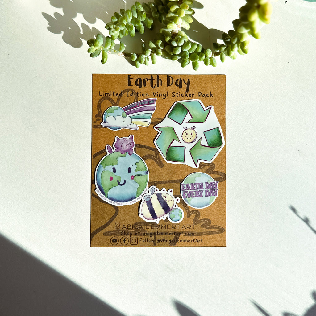 Earth Day Vinyl Sticker Pack