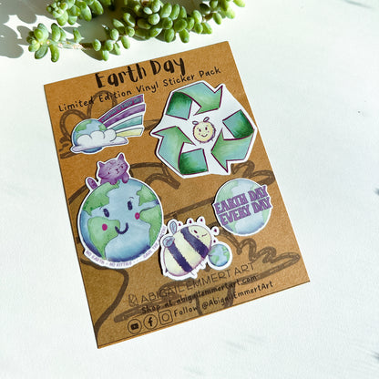 Earth Day Vinyl Sticker Pack