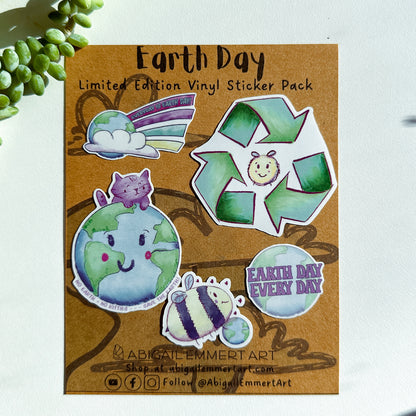 Earth Day Vinyl Sticker Pack