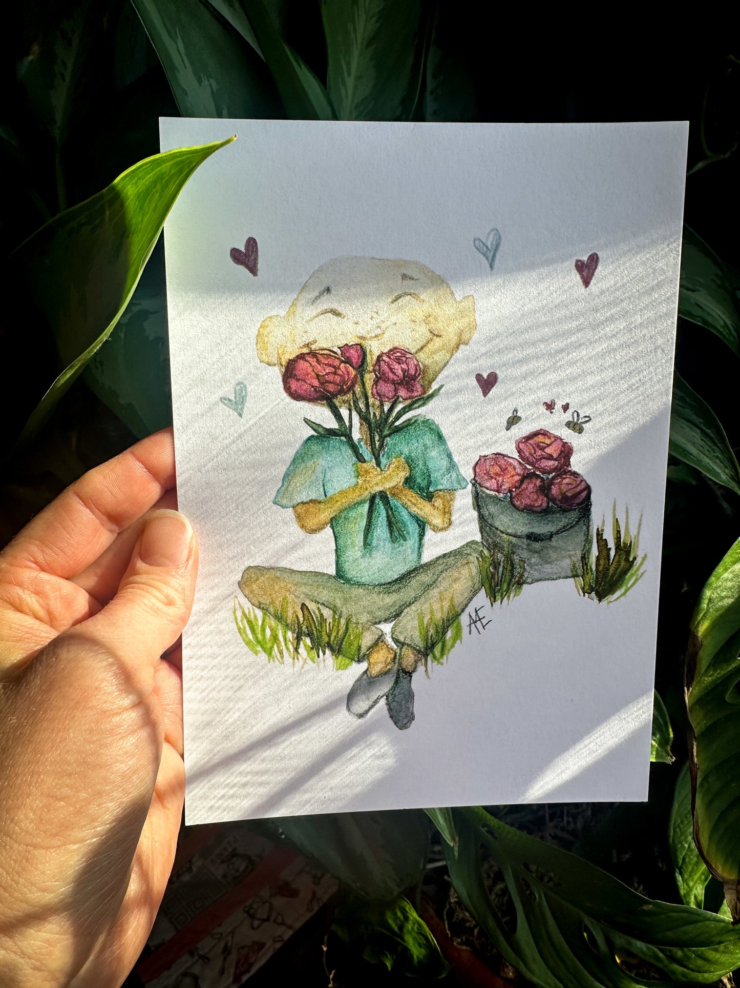 First Love, Watercolor print